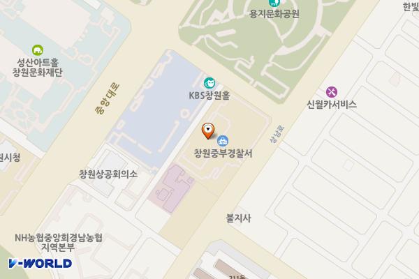 창원중부경찰서 위치 지도 — 경상남도창원시의창구상남로177