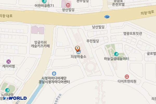 의창파출소 화장실 위치 지도 — 경상남도창원시의창구의창대로266번길11(중동,의창파출소)