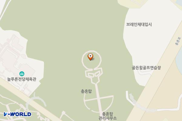 충혼탑 위치 지도 — 경상남도의창구충혼로29,충혼탑(대원동)