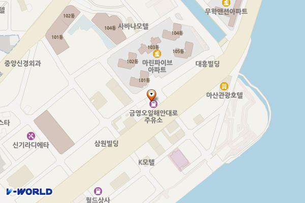 오동동주유소 위치 지도 — 경상남도창원시마산합포구오동동307