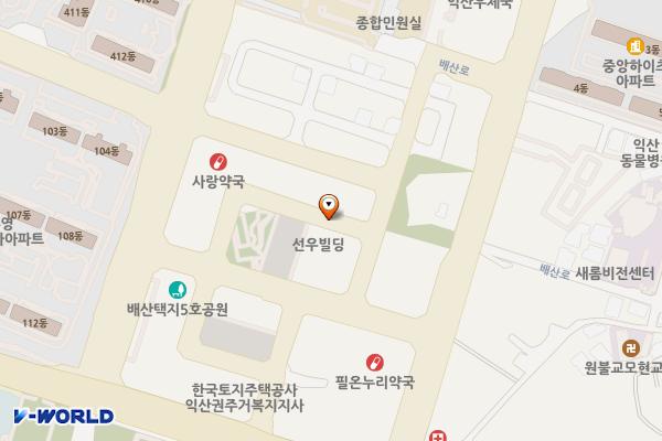모현유료노상주차장 위치 지도 — 전북특별자치도 익산시 모현동1가 923