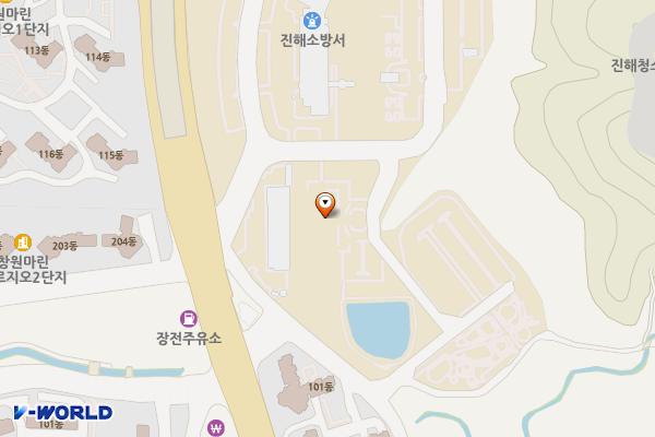 진해구청 연못 화장실 위치 지도 — 경상남도창원시진해구진해대로1101(풍호동,진해구청)