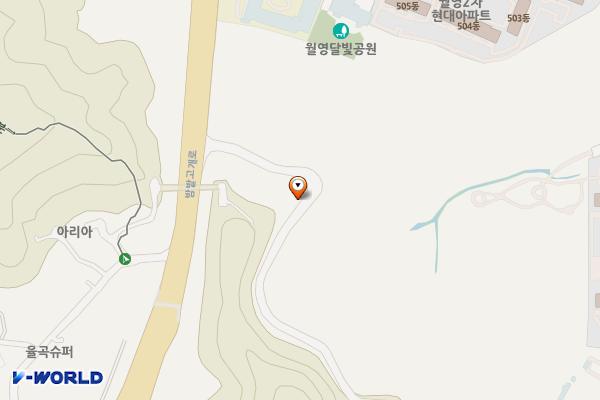 청량산 입구 등산로변 위치 지도 — 경상남도창원시마산합포구월영동산149-90