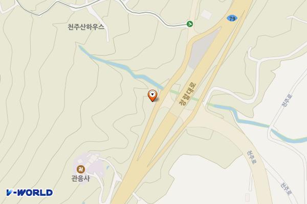 천주산 등산로 입구 위치 지도 — 경상남도창원시의창구천주로105