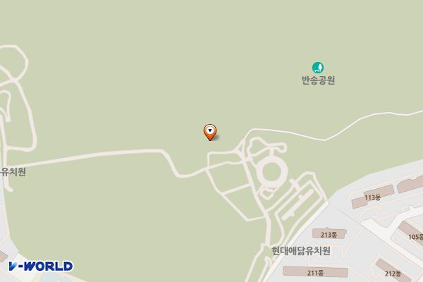 반송공원(현대A뒤) 화장실 위치 지도 — 경상남도창원시성산구반송동산44-2