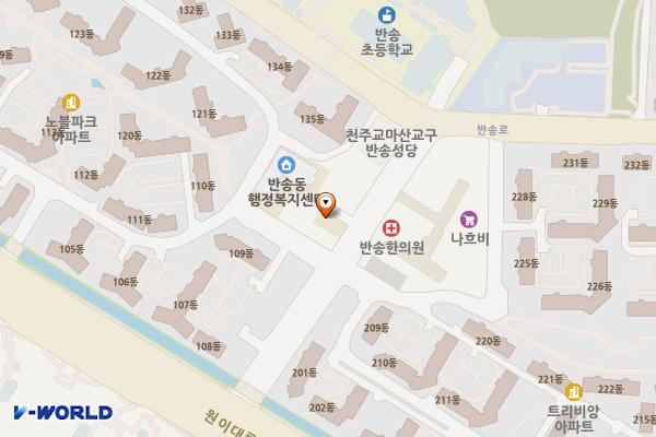 반송파출소 화장실 위치 지도 — 경상남도창원시성산구원이대로473번길17(반림동,반송파출소)
