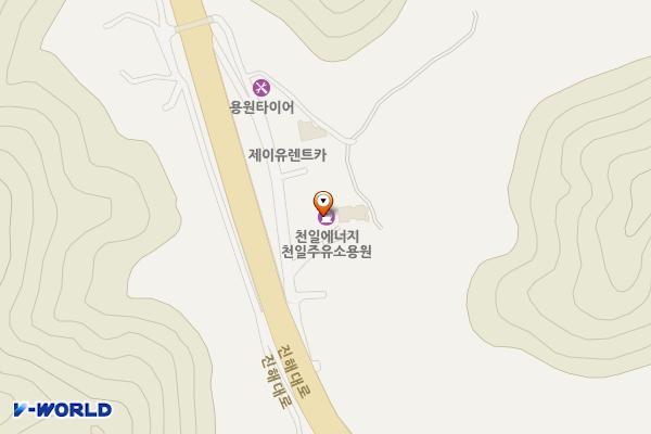 진부주유소화장실 위치 지도 — 경상남도창원시진해구진해대로2221(용원동)