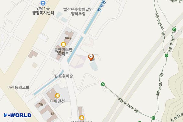 양덕게이트볼장 위치 지도 — 경상남도창원시마산회원구양덕동68