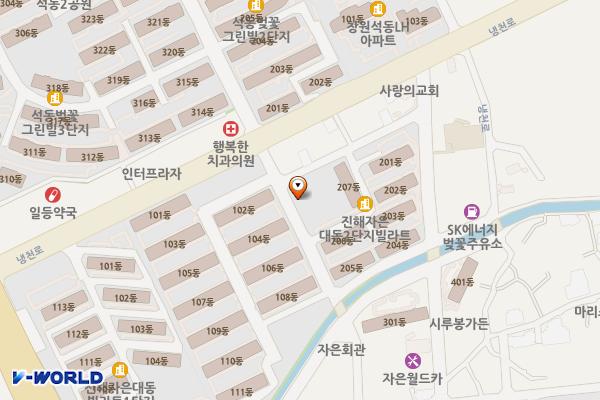 자은제1어린이공원 위치 지도 — 경상남도창원시진해구냉천로108번길7