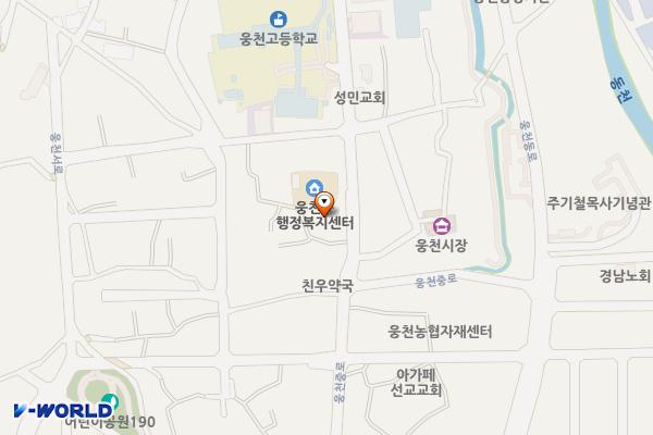 웅천동 복지회관 화장실 위치 지도 — 경상남도 창원시 진해구 웅천중로55번길 2, 웅천복지관 (성내동)