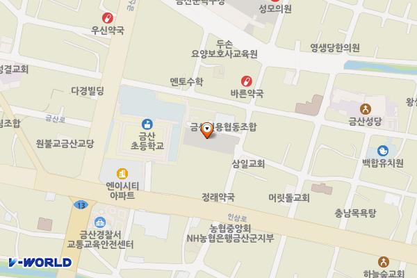구법원주차장 위치 지도 — 충청남도 금산군 금산읍 상리 91-12