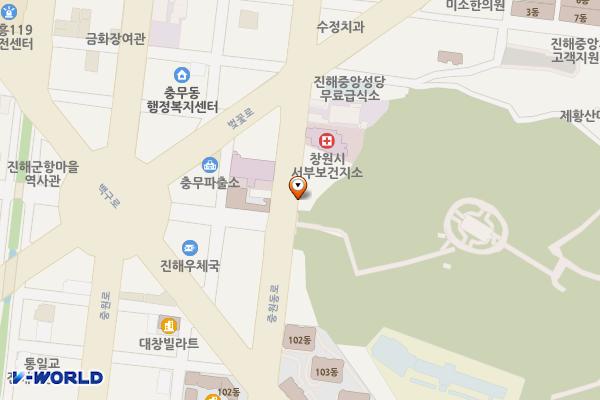 제황산공원 모노레일카 2층 위치 지도 — 경상남도진해구중원동로54