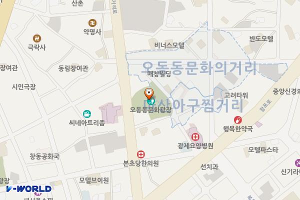 오동동문화광장 화장실 위치 지도 — 경상남도 창원시 마산합포구 동성동 177-1