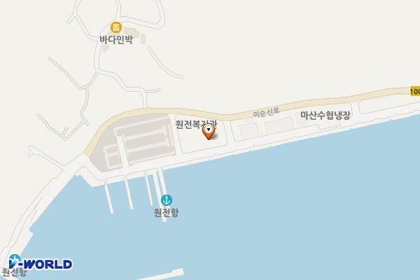 원전항 위치 지도 — 경상남도 창원시 마산합포구 구산면 이순신로 697