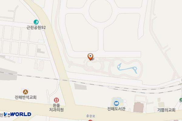 여좌지구어린이놀이터 위치 지도 — 경상남도 창원시 진해구 대야남로 9, 공중화장실 (여좌동)