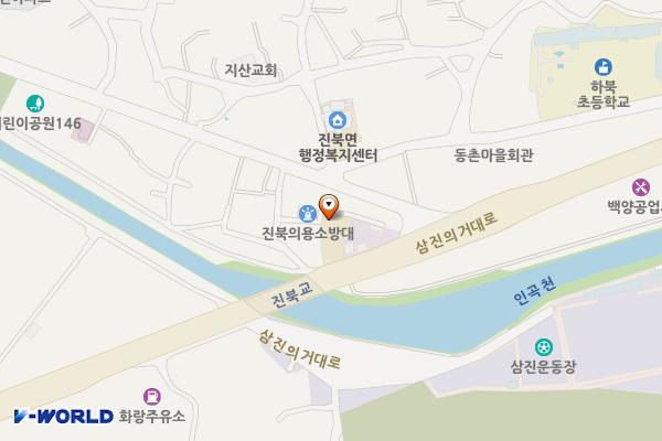 진북치안센터 화장실 위치 지도 — 경상남도창원시마산합포구진북면삼진의거대로447(지산리,진북파출소)