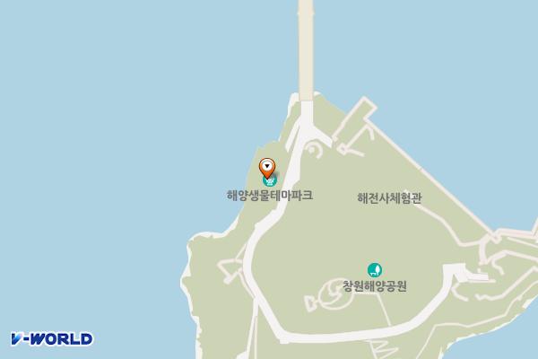 해양공원 해전사체험관 화장실 위치 지도 — 경상남도창원시진해구명동로62(명동,진해해양공원)