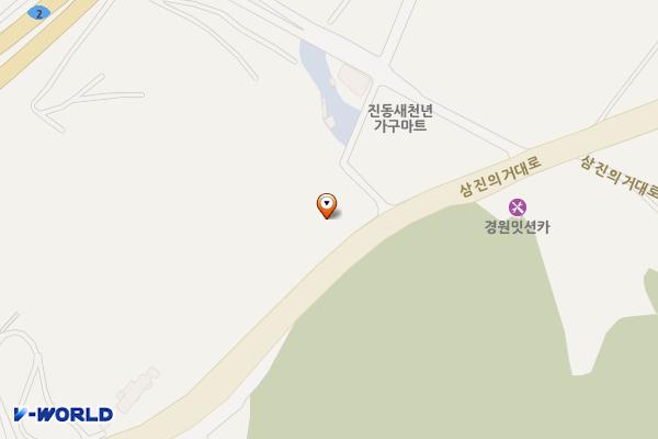 해병대 전첩비 내 위치 지도 — 경상남도 창원시 마산합포구 진북면 삼진의거대로 387