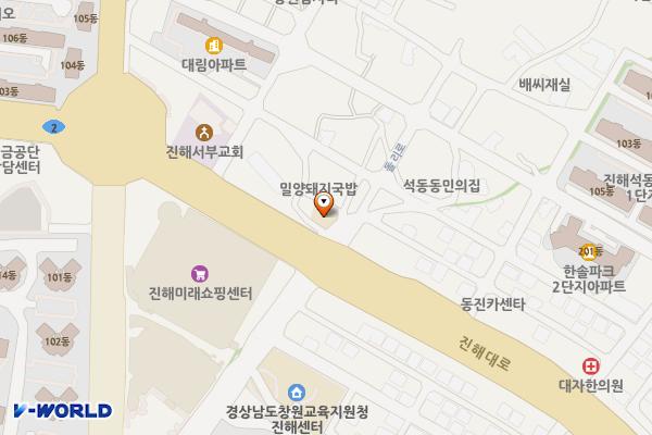 석동주민센터 화장실 위치 지도 — 경상남도진해구돌리로3