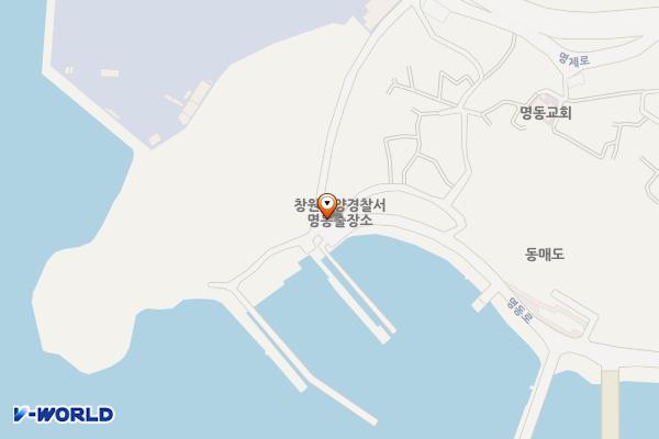 명동 선착장 위치 지도 — 경상남도 창원시 진해구 명동로 29, 공중화장실 (명동)