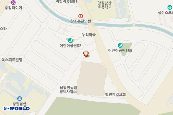 남창원농협 경제사업소 위치 지도 — 경상남도창원시성산구가음로92번길5(가음동)