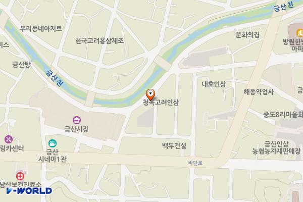 금산읍 하옥4리 공영주차장 위치 지도 — 충청남도 금산군 금산읍 하옥리 508