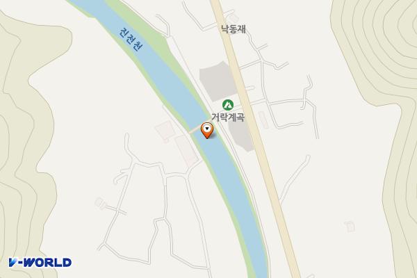 거락숲 아래하천 위치 지도 — 경상남도창원시마산합포구진전면고사리1180-13