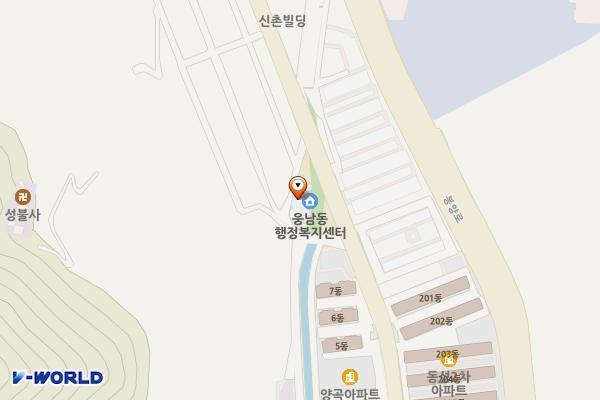웅남동 주민센터 화장실 위치 지도 — 경상남도창원시성산구신촌로50(신촌동,웅남동주민센터)