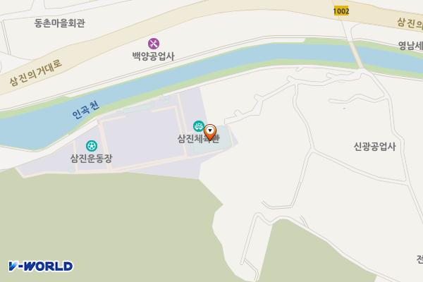 삼진체육시설 주차장 화장실 위치 지도 — 경상남도 창원시 마산합포구 진북면 삼진의거대로 440