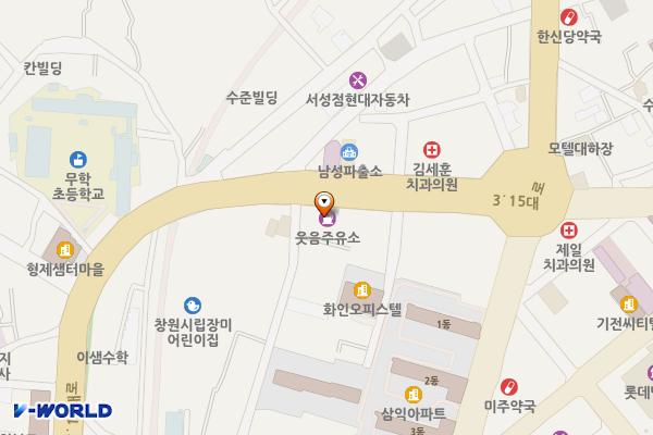 중앙주유소 위치 지도 — 경상남도창원시마산합포구3.15대로294(서성동,중앙주유소)