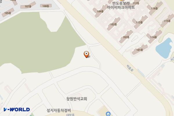 대방솔밭공원 위치 지도 — 경상남도 창원시 성산구 대암로77번길 39 (대방동)