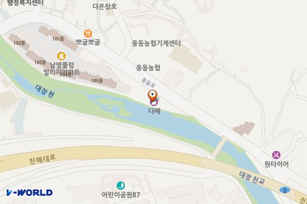 웅동오일뱅크 화장실 위치 지도 — 경상남도창원시진해구웅동로86(마천동,웅동주유소)