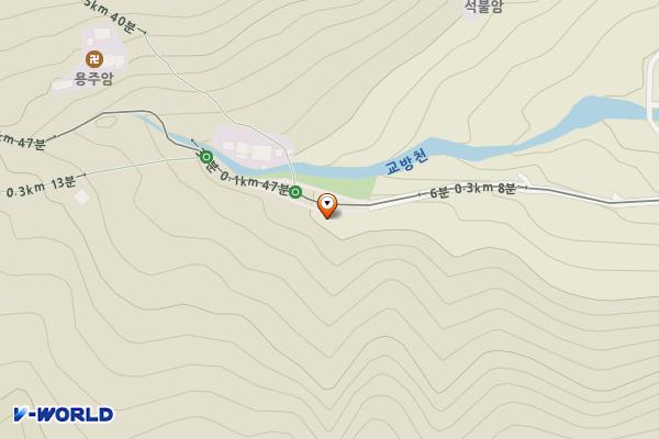 서원곡 백운사 앞 위치 지도 — 경상남도 창원시 마산합포구 서원곡1길 207 (교방동)