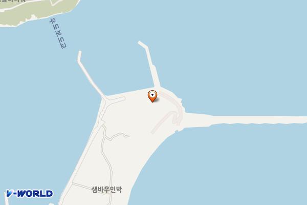 우도 선착장 장애인용 위치 지도 — 경상남도 창원시 진해구 우도로 2, 공중화장실 (명동)