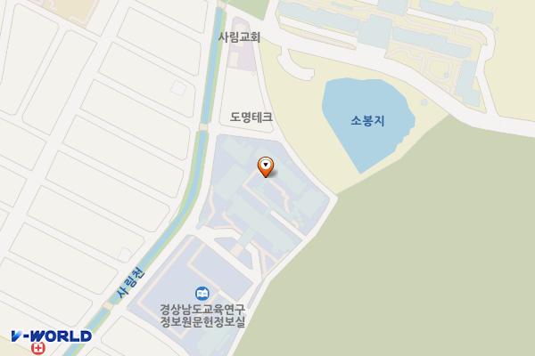 경남교육연수원 위치 지도 — 경상남도창원시의창구사림로111번길22