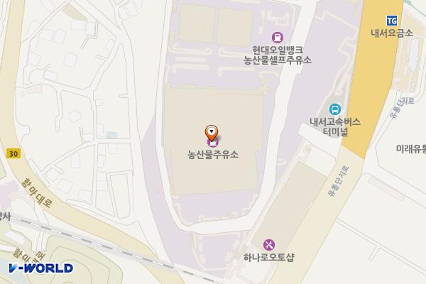 내서농산물도매시장내 법인 및 중도매인용 화장실 위치 지도 — 경상남도마산회원구내서읍유통단지로33내서농산물도매시장