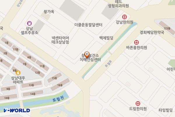 창원치매안심센터 위치 지도 — 경상남도 창원시 마디미로73번길 10