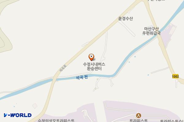 수정시내버스 환승센터 위치 지도 — 경상남도마산합포구구산면석곡로414
