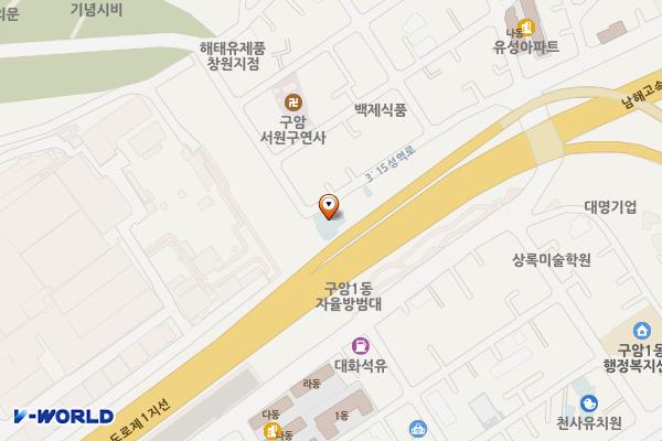 구암1동 게이트볼장 위치 지도 — 경상남도창원시마산회원구구암동709-3