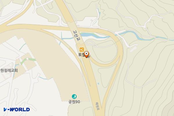 비음산 구름다리입구 위치 지도 — 경상남도 창원시 성산구 토월동 20 (25호선옆-윗길)