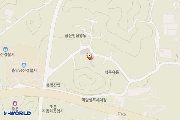신대2리 공영주차장 위치 지도 — 충청남도 금산군 금산읍 신대리 623-1