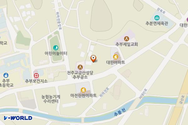 마전6리 공영주차장 위치 지도 — 충청남도 금산군 추부면 마전리 393