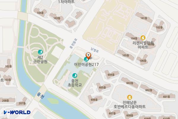 남문지구(제6어린이공원) 위치 지도 — 경상남도 창원시 진해구 남영로 100, 공중화장실 (남문동)