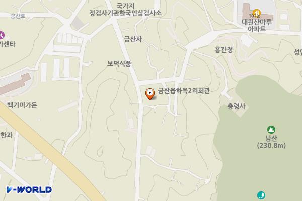 하옥2리 공영주차장 위치 지도 — 충청남도 금산군 금산읍 하옥리 287-4