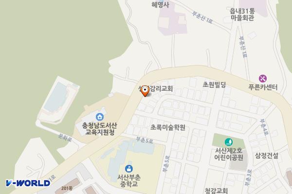 읍내동 407-15 임시공영주차장 위치 지도 — 충청남도 서산시 읍내동 407-15