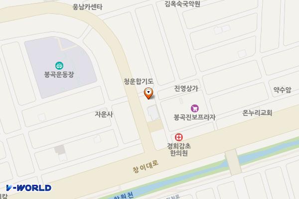 창원봉곡동우체국 위치 지도 — 경상남도의창구지귀로119번길2,창원봉곡동우체국(봉곡동)