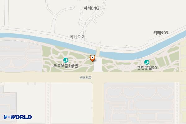 초록오름1공원 위치 지도 — 경상남도 창원시 진해구 신항5로 67, 공중화장실 (용원동)