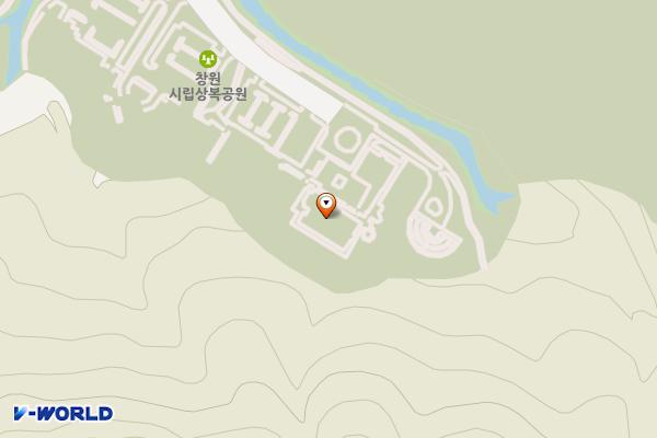 창원시립상복공원 위치 지도 — 경상남도성산구공단로474번길160(상복동)