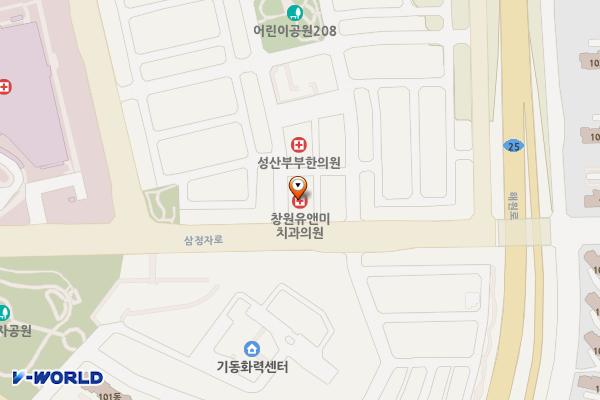 성산빌딩 공중화장실 위치 지도 — 경상남도성산구삼정자로43번길2