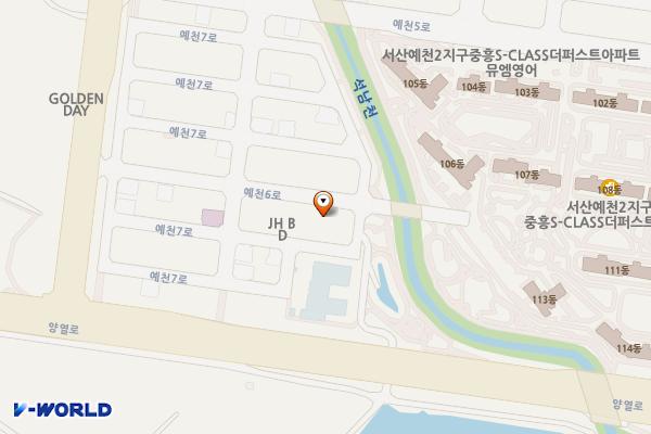 예천동 1516 임시공영주차장 위치 지도 — 충청남도 서산시 예천동 1516